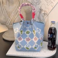 ราคา PIYU 2025 New กระเป๋ามือถักใหม่เกาหลี กระเป๋าถักถักน่ารักการ์ตูน มือในมือที่จะพกพาเมื่อไปช้อปปิ้ง (24607197999)