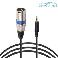 ราคา สายเสียงไมค์ตัวผู้ XLR 3ม 9 84ft 3 5มม ปลั๊กสเตอริโอตัวผู้ถึง3พิน (19917382242)