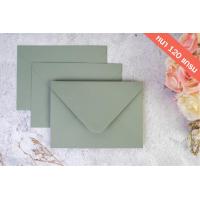 ราคา ซองยุโรป สีเขียวลอเรล ขนาด 5x7 นิ้ว หนา 120 แกรม ซองการ์ดแต่งงาน ฝามีแถบกาว 50 ใบ (14645645321)