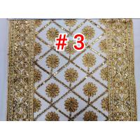 ราคา ราคาต่อ1เมตร สไบปักดิ้นทอง สไบโปร่ง สไบ ผ้าสไบ ผ้าสไบกรอง สไบสีทอง (7404980503)