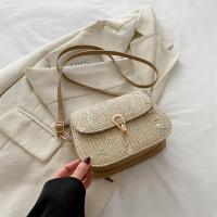 ราคา ZEFAN กระเป๋าสะพายถักแฟชั่นมีปักลายดอกไม้กระเป๋าสะพายข้างอเนกประสงค์แบบลำลองหัวเข็มขัดกระเป๋าสี่เหลี่ยมขนาดเล็กของผู้หญิง (23406134257)