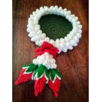 ราคา ฐานรองพระ พวงมาลัยดอกมะลิไหมพรม ดอกกุหลาบสีแดง ถ่ายจากงานจริง พร้อมส่ง (23207604722)