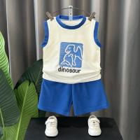 ราคา ชุดเสื้อแขนกุดเด็กชาย1 8ขวบ ชุดเสื้อแขนกุดเด็ก เสื้อกล้าม กางเกงขาสั้น ลายการ์ตูนน่ารัก ใส่สบาย (24534764233)