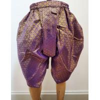 ราคา โจงกระเบนเด็ก ชุดไทยเด็ก กางเกง โจงกระเบนสำเร็จรูป ผลิตจากผ้าตาดทอง ราคาถูก (1409848965)