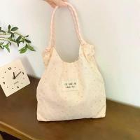 ราคา กระเป๋าผ้าใบผีเสื้อลายดอกไม้สัตว์กระต่ายสีขาวขนาดใหญ่ กระเป๋าถือผ้าใบสไตล์ลำลองสำหรับผู้หญิง กระเป๋าสะพายไหล่แบบมีสายรัด (24381617090)