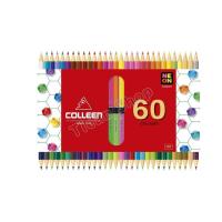 ราคา Colleen สีไม้คอลลีน 787 สองหัว แท่งเหลี่ยม รุ่น 30 แท่ง 60 สี (24316310989)