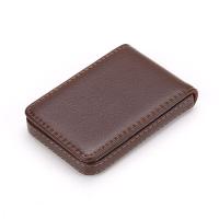 ราคา ที่ใส่นามบัตร รุ่นแนวตั้งหนัง PU ซองใส่นามบัตรกระเป๋าใส่นามบัตรพร้อมระบบปิดแม่เหล็ก (23653720176)