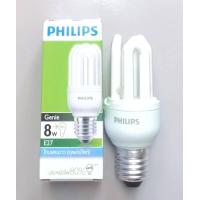 ราคา PHILIPS Genie หลอดจีนี่ หลอดตะเกียบ หลอดประหยัดไฟ ขั้ว E27 8w 11w 14w 18w 170 240V แสงขาว แสงวอร์ม (10585530950)