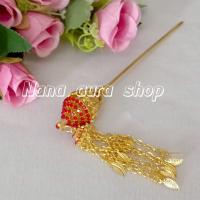 ราคา รัดเกล้าผม ปิ่นปักผม เครื่องประดับชุดไทย รัดเกล้าดอกพิกุล (24386746056)