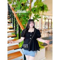 ราคา เสื้อคอเหลี่ยมแขนตุ๊กตา เย็บสม๊อค รอบอก ยืดได้ถึง60นิ้ว ไซส์ใหญ่ สำหรับสาวอวบอ้วน (24281501098)