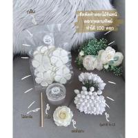 ราคา ชุดหัดทำดอกไม้จันทน์ แบบกุหลาบทิพย์ เซตS ทำได้ 100 ดอก ชุดละ 179 บาท (19720788080)