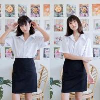 ราคา เสื้อนักศึกษาทรงบอยมีกระเป๋า ไม่เข้ารูป ทรงผู้ชาย Sz S36 56 (11506091491)