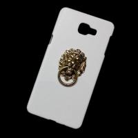 ราคา For Samsung Galaxy A9 Pro 2016 3D Metal Bronze Lion Head Ring Stand Holder Back Hard Case Cover (1800220206)