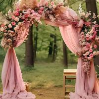 ราคา 6Mจัดงานแต่งงานผ้าม่านชีฟองOrganza Tulle Sheerผ้าDrapingผ้าม่านผ้าม่านงานแต่งงานฉากหลังDrapingตกแต่ง (24351740901)