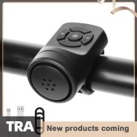 ราคา TRA แตรไฟฟ้าจักรยานสีดำ ABS USB ชาร์จได้ อุปกรณ์เสริมกริ่งจักรยาน (24567265896)