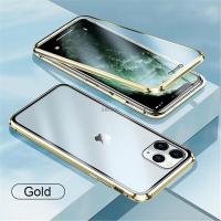 ราคา เคสกันชนโลหะ360เต็มรูปแบบกระจกสองด้านสำหรับ IPhone 11 13 14 Pro Max 12 Mini XR 8 7 Plus SE 2022 14Pro IPones (18200314052)