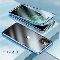 ราคา เคสกันชนโลหะ360เต็มรูปแบบกระจกสองด้านสำหรับ IPhone 11 13 14 Pro Max 12 Mini XR 8 7 Plus SE 2022 14Pro IPones (18200314017)