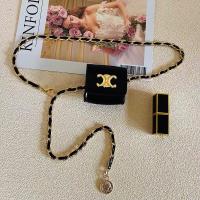 ราคา กระเป๋าสะพายไหล่ผู้หญิง VINTLOOK กระเป๋าสายโซ่ซาชิมิเล็กสายโซ่ประดับด้วยชุดยีนส์กระเป๋าคาดอกหนังขนาดเล็ก (24323175916)