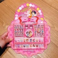 ราคา Disney ชุดสติกเกอร์เล็บเด็ก Elsa Princess Dress Up น่ารัก Kawaii สติกเกอร์กันน้ําสติกเกอร์เล็บแช่แข็งสาวของขวัญของเล่น (23535006778)