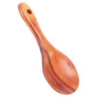 ราคา Teak Wood Spoon Natural Solid Wood Rice Spoon Wooden Rice Paddle Serving Spoon Wooden Kitchen Utensils (24384303349)