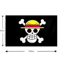 ราคา One Piece FLAG ลิง D Luffy Skull ธง 90 150 ซม โพลีเอสเตอร์หมวกโจรสลัดทรัมเป็ตแบนเนอร์ธง home Decor (24324179660)