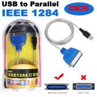 ราคา สาย USB แปลงไปเป็น Parallel พาราเรียล เพื่อใช้กับ พริ้นเตอร์ Dot matrix รุ่นเก่า Usb To Printer IEEE 1284 CABLE CN36 (19857070601)