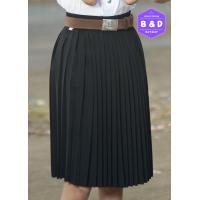 ราคา กระโปรงพลีท จีบรอบนักศึกษา จีบเล็ก ฟรีไซส์ เอว22 32 (10522344742)