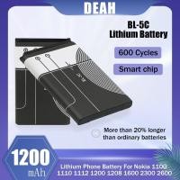 ราคา BL 5C BL5C BL 5C 3 7V 1200MAh แบตเตอรี่ลิเธียมสำหรับ Nokia 1100 1110 1112 1200 1208 1600 2300 2600 2610 3100 3110 5130 (21842977559)