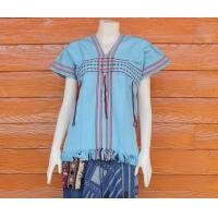 ราคา เสื้อกะเหรี่ยง เสื้อพื้นเมืองผ้าฝ้ายทอมือ (2347788061)