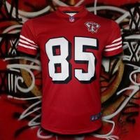 ราคา เสื้อยืด อเมริกันฟุตบอล NFL ทีม ซานฟรานซิสโก โฟร์ตี้ไนน์เออร์ส Alternate รุ่น George Kittle เบอร์ 85 AF0008 ไซส์ S 5XL (12825456358)