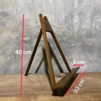 ราคา ขาตั้งไม้สัก ขาตั้งกรอบรูป งานไม้สักเก่า ฐานวางรูป กว้าง 5 cm x ยาว 33 x สูง 40 cm อันละ 170 (12528287185)