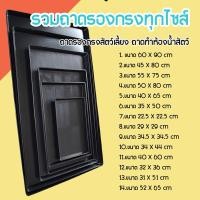 ราคา ถาดรองพลาสติก ครบไซส์ ถาดรองกรง ถาดรองกรงสัตว์เลี้ยง ถาดพลาสติกสีดำ (22833943952)