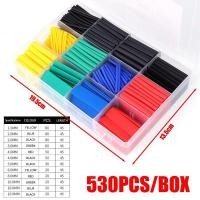 ราคา 530 ชิ้น ท่อหดความร้อนฉนวนไฟฟ้า ชุดหุ้มสายไฟฟ้า ปลอกท่อสายเคเบิล ชุดท่อหดความร้อนสำหรับสายเคเบิลติดผนัง ท่อหดสำหรับสายไฟ คละแบบ (24401620642)