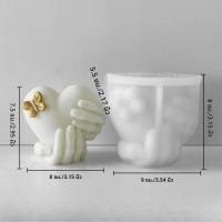 ราคา Hand Hold Love ซิลิโคนเทียนแม่พิมพ์วันวาเลนไทน์ Love เทียนสบู่ยิปซั่มหัตถกรรมเรซินแม่พิมพ์ซีเมนต์ Handmade เทียนทําเครื่องมือ (23635266754)