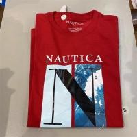 ราคา จุดผ้าฝ้าย 100 NAUTICA Nautica ใหม่ผู้ชายฤดูร้อนสบาย ๆ คอกลมแขนสั้นเสื้อยืด (18442303507)