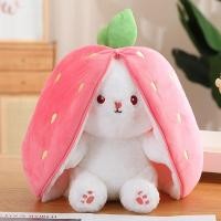 ราคา AILEBE 18 25 35 ซม น่ารักแปลงสตรอเบอร์รี่กระต่ายตุ๊กตาของเล่นตุ๊กตาแครอทกระต่ายผลไม้เล็ก ๆ น้อย ๆ กระต่ายของเล่นเด็ก (24415148438)