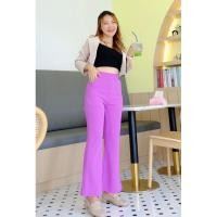 ราคา กางเกงขาม้า ผ้ายืด สาวอวบ หุ่นเพรียว เนื้อผ้าวูลเวฟ สาวอวบใส่สบาย (23304201929)