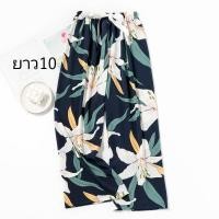 ราคา กางเกงผู้หญิง ขายาว ผ้าพริ้วใส่สบาย เอวยางยืด ไซส์ใหญ่ ราคาถูก รุ่นหญิงยาว (20363243373)