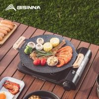 ราคา Bisinna กระทะย่างบาร์บีคิวกลางแจ้ง30ซม ถาดอบเตาไม่ติดกระทะอุปกรณ์ย่างสไตล์เกาหลีอุปกรณ์ตั้งแคมป์ (24529263566)