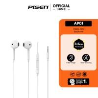 ราคา PISEN Half in Ear Earphones White หูฟังแบบมีสาย AP01 (22744326357)