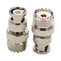 ราคา อะแดปเตอร์สายโคแอกซ์ UHF RF BNC 2ชิ้น SO239 UHF Female เป็นหัวต่อตัวผู้ BNC (22571369458)