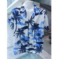 ราคา เสื้อฮาวายเสื้อเชิ้ตเสื้อแฟชั่นลายต้นมะพร้าว (21872532143)