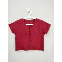 ราคา เสื้อผ้าฝ้าย เสื้อพื้นเมืองเสื้อสีพื้นคอวี (14414472196)