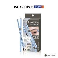 ราคา MISTINE EYEBROW SLIM PENCIL ดินสอเขียนคิ้ว หัวดินสอ super slim ขนาด 1 5 มม (23807167868)