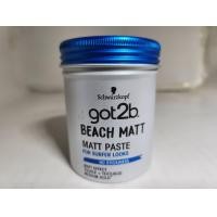ราคา Schwarzkopf Got2b Beach Matt แว็กซ์จัดแต่งทรงผม สูตรบีช แมทท์ ไม่เงา แว๊กซ์แต่งผม เซ็ตผมผู้ชาย แว๊กซ์ผู้ชาย 100 มล (18819389413)