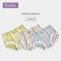 ราคา TENIKA กางเกงในผู้หญิง รุ่นยกก้น กางเกงในเก็บพุง กางเกงในสีพื้น กางเกงชั้นใน ผ้าฝ้าย ระบายอากาศ สวมใส่สบาย สําหรับเด็กผู้หญิง 010 (23859728429)