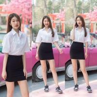 ราคา เสื้อนักศึกษาทรงบอย ทรงบอยไม่มีกระเป๋า รอบอก36 50 ทรงตรงไม่เข้ารูป (22818668236)