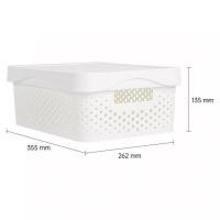 ราคา Naju กล่องเก็บของ กล่องพลาสติก Storage Box ฝาปิดกันฝุ่น มีที่จับ ความจุเยอะ แข็งแรง ทนทาน รับน้ำหนักได้เยอะ (24551652175)