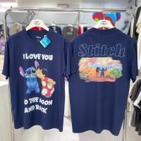ราคา Power 7 Shop เสื้อยืดการ์ตูน Lilo Stitch ลิขสิทธิ์แท้ DISNEY TMX 199 S 5XL (24438954639)