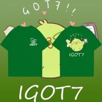 ราคา เสื้อ GOT7 WINTER HEPTAGON 2025 เสื้อยืดคอนเสิร์ต สีดำ สีขาว สีเขียว สามสี 011 size S 5XL (24331389527)